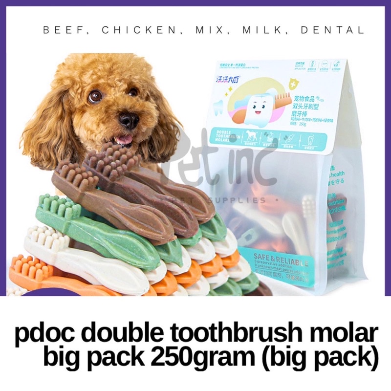 Pdoc double toothbrush molar big pack 250gram (big pack)