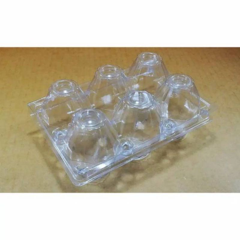 Mika Telur isi 6 ada Pengunci (isi 10pcs) / Egg Tray
