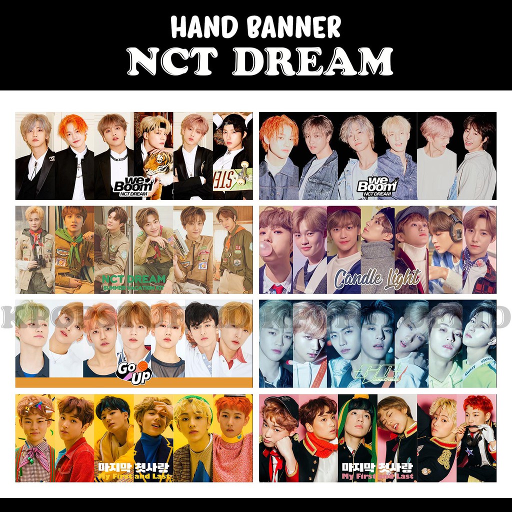 [READY] Hand Banner KPOP NCT DREAM Katalog Full Member Murah | Shopee
