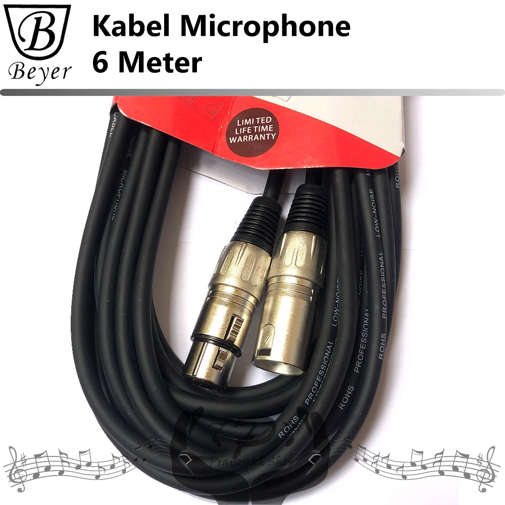 Kabel Mikrofon 6 Meter / Microphone Cable