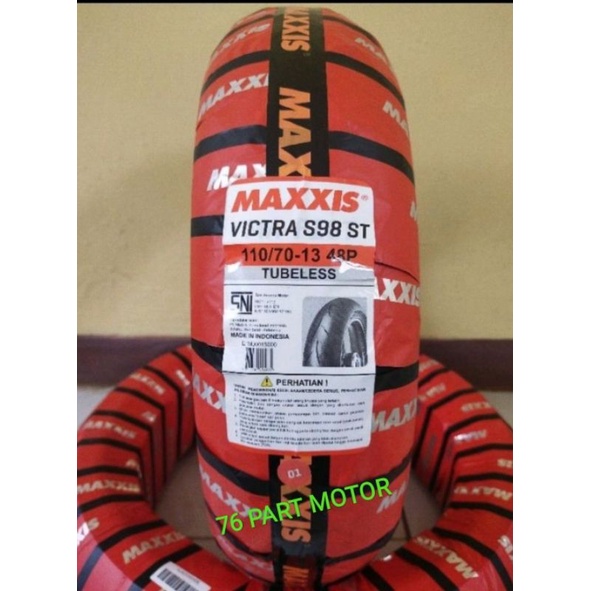 BAN TUBELESS MAXXIS VICTRA 110/70 .13 FREE PENTIL