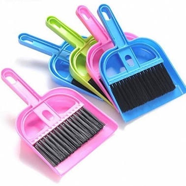 Dustpan Brush Sapu Pengki Set Pengki sisir Pengki rumah Serokan Sampah / Sapu Mini Warna Warni SET