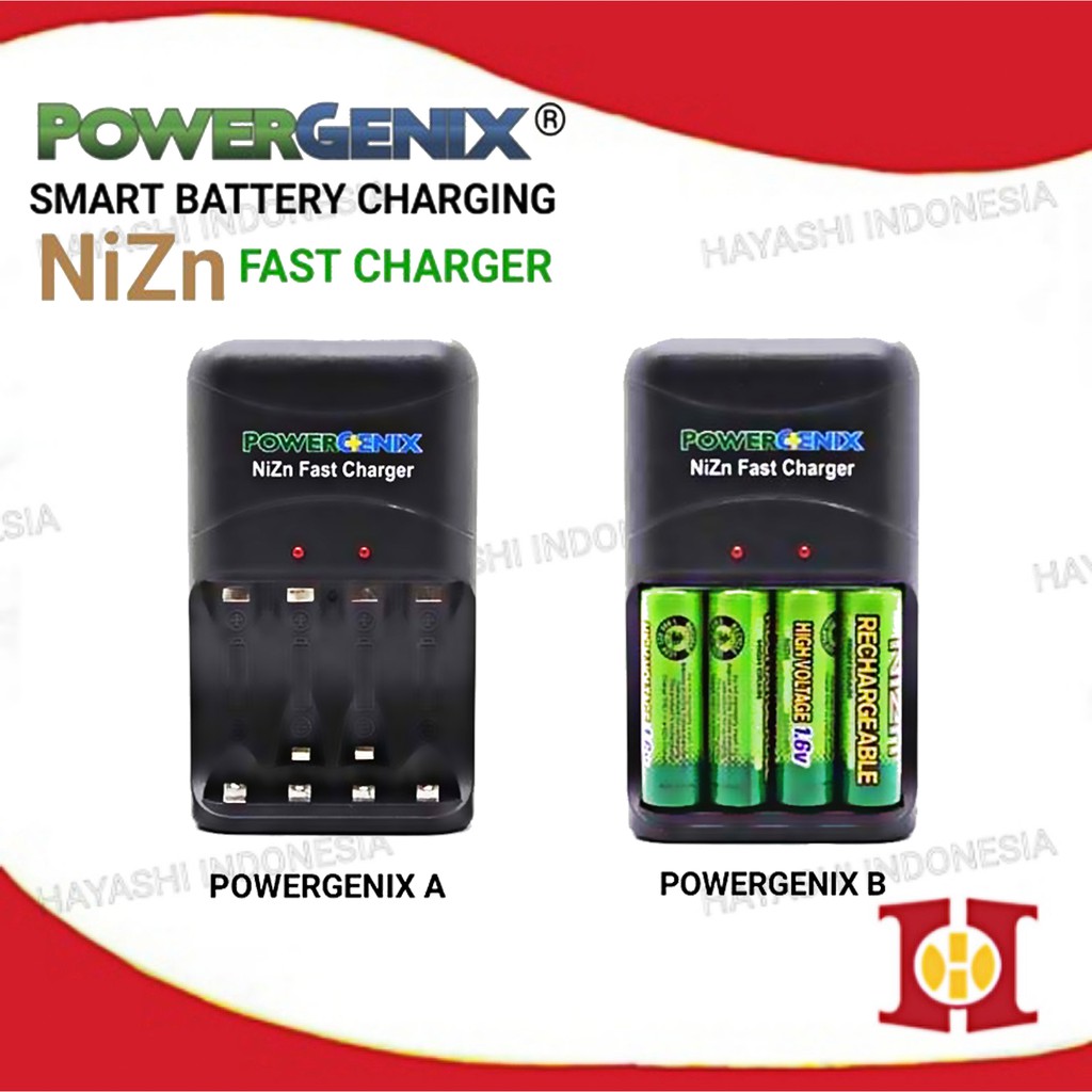 Fast Quick Charging Baterai Cas Batre AA 1.6V NiZn Tamiya Mini 4WD