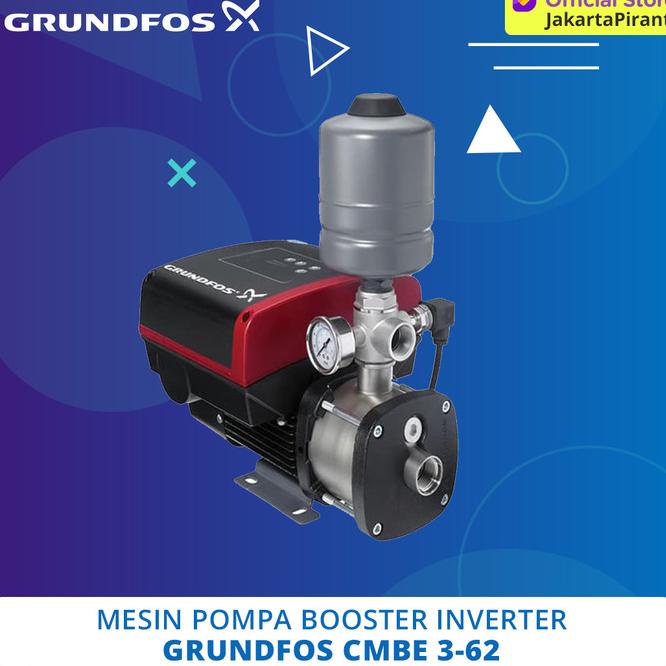 Mesin Pompa Dorong Booster Pump Grundfos Cmbe 3-62 Inverter