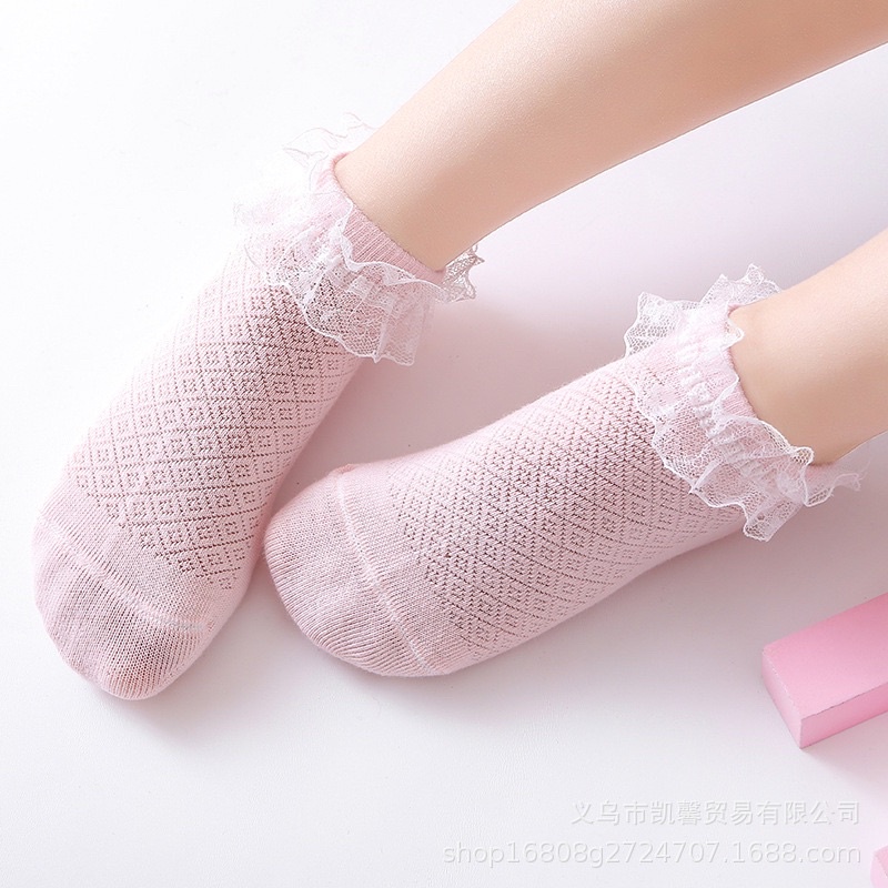 Kaos Kaki Anak Perempuan List Renda Putih Import / Baby Girl Socks