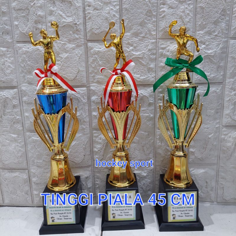 Jual Trophy Piala Voli Volli Piala Tenis Meja Bulu Tangkis Badminton Isi Pcs Model B