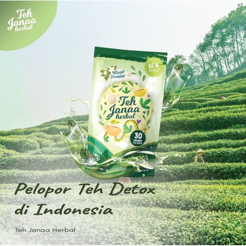 Tehjanaaherbal &quot;13pack&quot; paket RESELLER , Teh Jannaherbal , Diet Detox , Teh Pelangsing