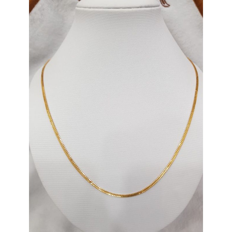 KL295J157J kalung model italy double emas kuning asli berat  11.550 kadar 70% 16k pj 63,3cm panjang