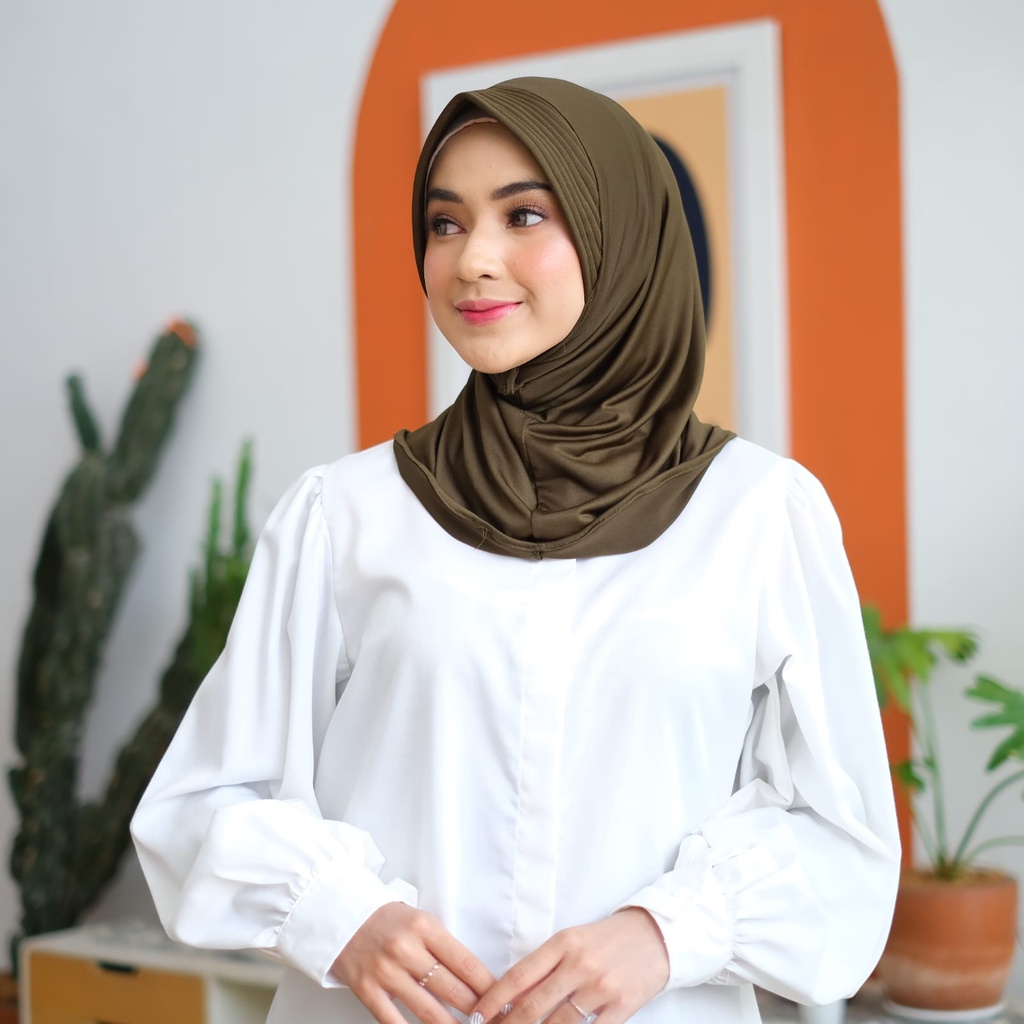 Jilbab Instan Bergo Sport Hamidah Jersey