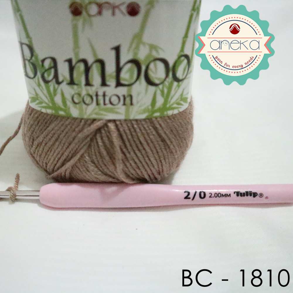 Benang Rajut Katun Bambu / Bamboo Cotton Yarn 2 - 1810 Krem