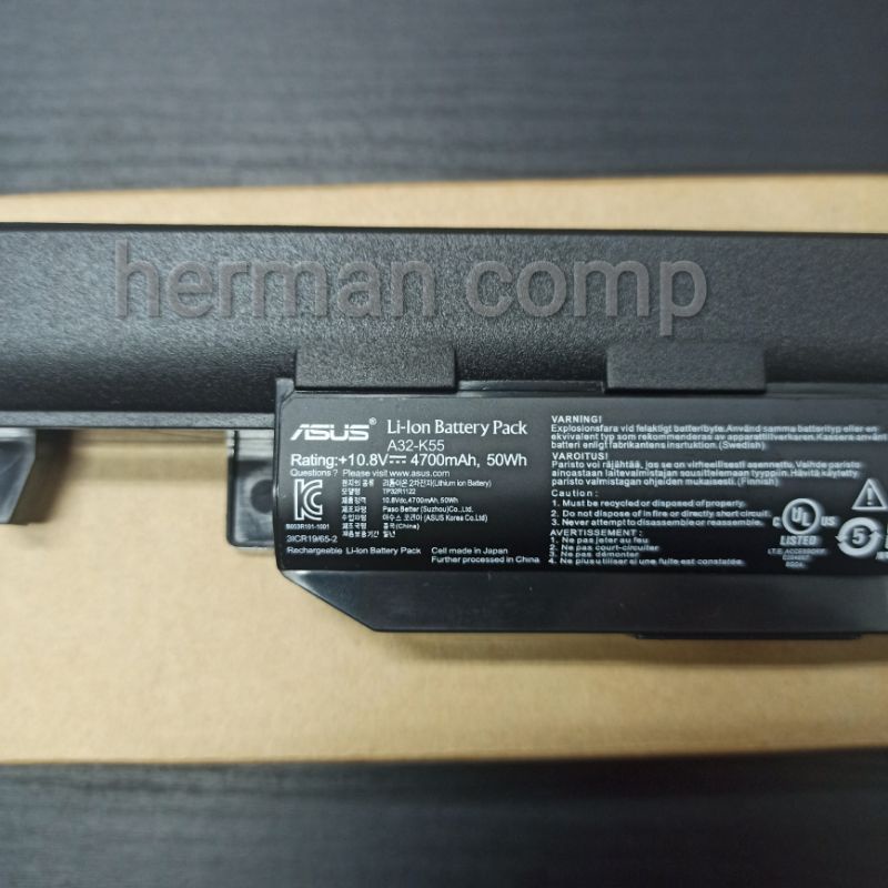 Original Baterai Asus A32-K55, A33-K55, A41-K55