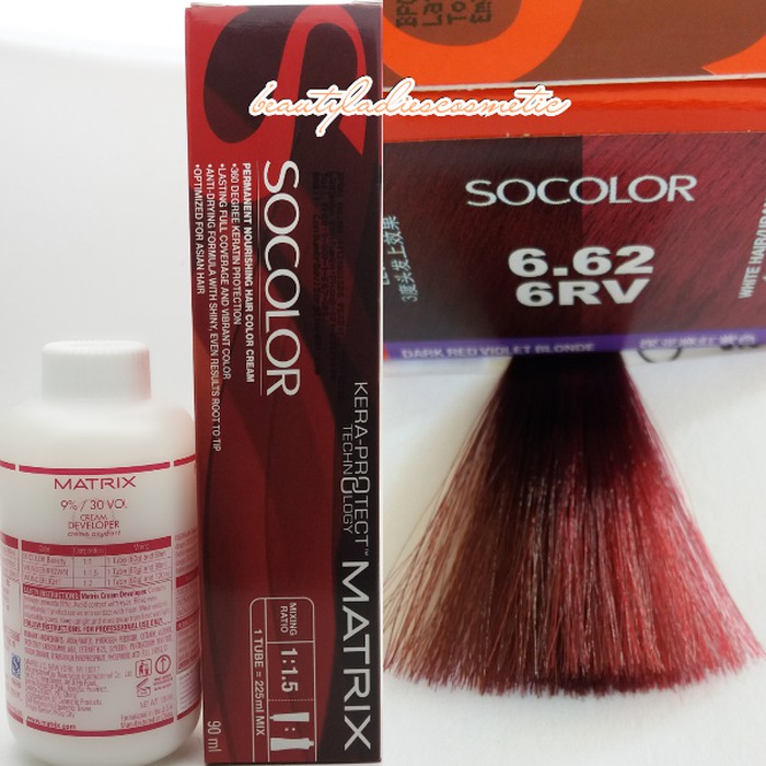 "MATRIX SOCOLOR 6.62 DARK RED VIOLET BLONDE 90ML LEVEL-6"
