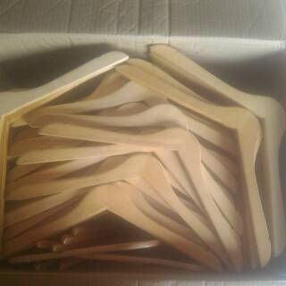  Hanger  kayu  dewasa natural Gantungan Baju Kayu  Natular 