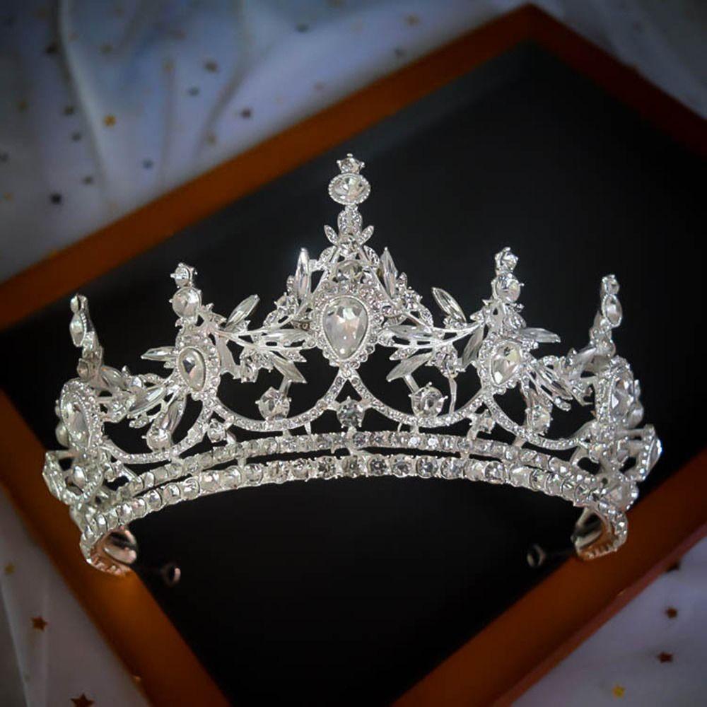 NEEDWAY Needway Tiara Berlian Elegan Prom Cantik Hiasan Kepala Bando Rambut Hoop Untuk Wanita zinc alloy Gaya Korea Tiaras