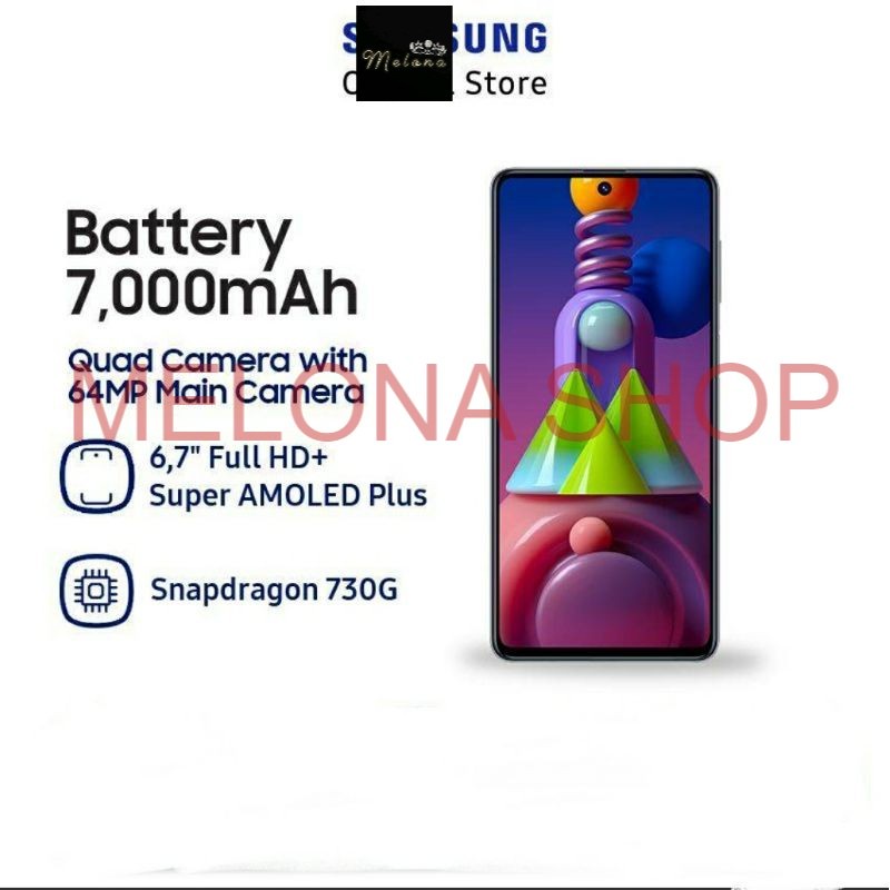 samsung m51 ram 8gb 128gb 8/128 garansi resmi sein samsung Indonesia 1 tahun