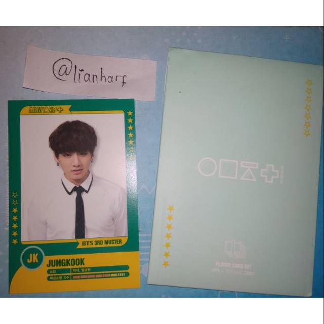 BTS Jungkook 3rd Muster Player Card Official