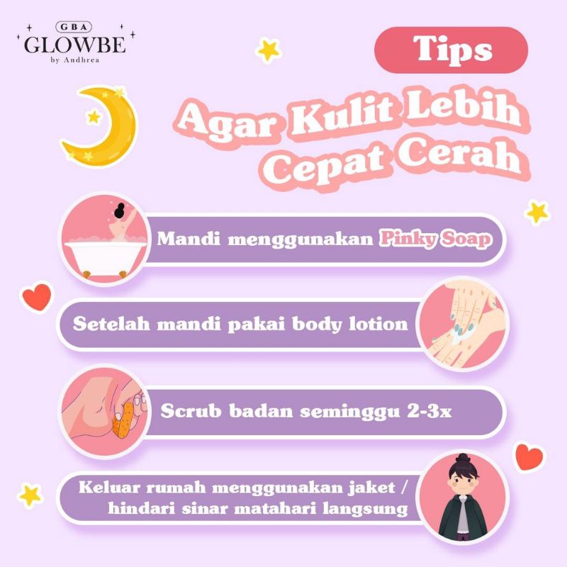 (Free Jaring Sabun) PINKY SOAP by Glowbe - BPOM