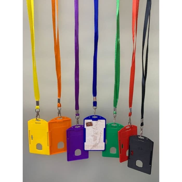 Name Tag Holder Id Card Mika Tali Lanyard panitia karyawan Siswa Murah  PASAR BB