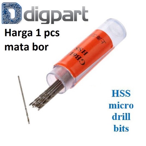 Mata Bor 15mm - 30mm Mini HSS Bor Tangan Mini Drill Twist Bits PCB - 15mm