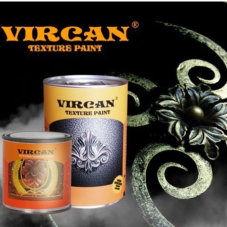 CAT WARNA TEXTURE TEKSTUR VIRCAN SPEAKER BOX  SILVER COPPER