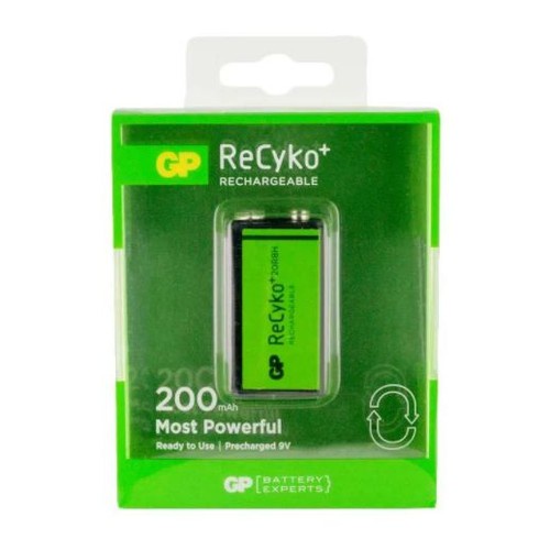 GP Battery 9V Baterai Kotak Rechargeable Batre Mic 200 mAh 200mAh