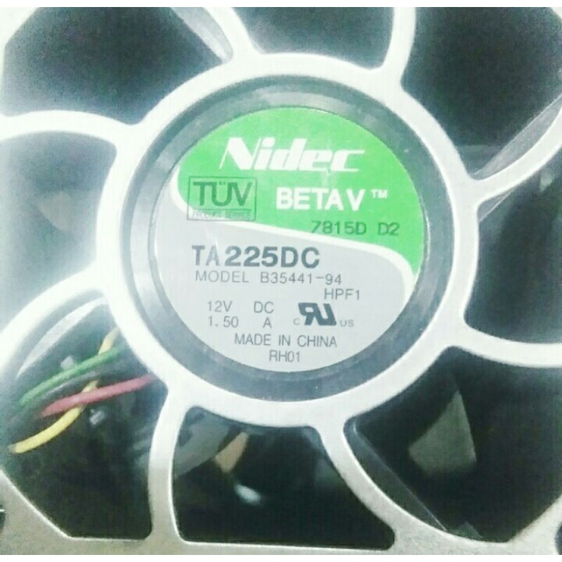 Kipas Fan Merk Nidec DC 12V - 1.50Ampere Ukuran : 6cm tebal 4cm