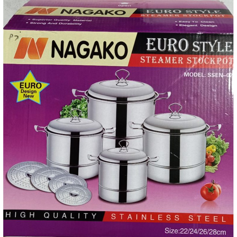 panci kukus 4 set 12 pcs nagako ( steamer Stockport)