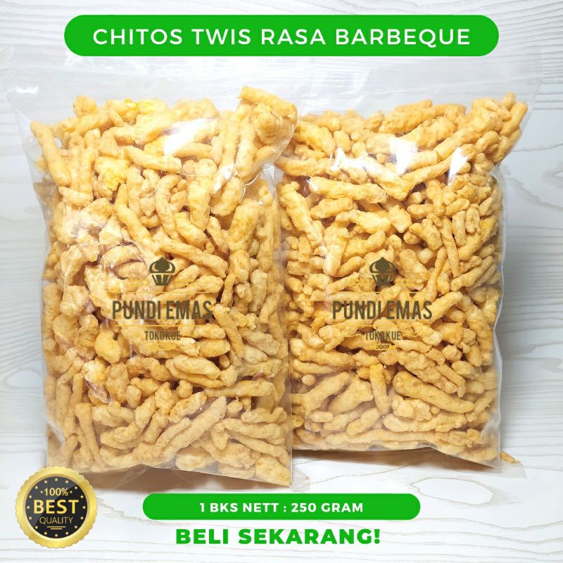 Twis Twis Rasa Barbeque / Twis Balado Snack Kiloan 250 Gram