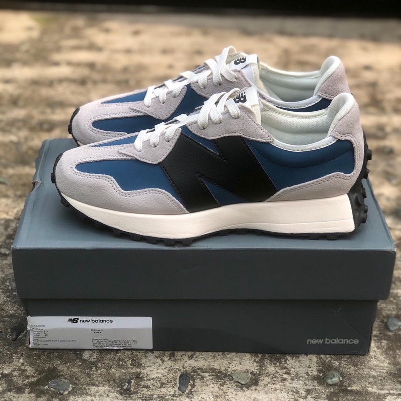 New Balance 327 Rain Cloud/Blue/Black Original Bnib Resmi NB 327