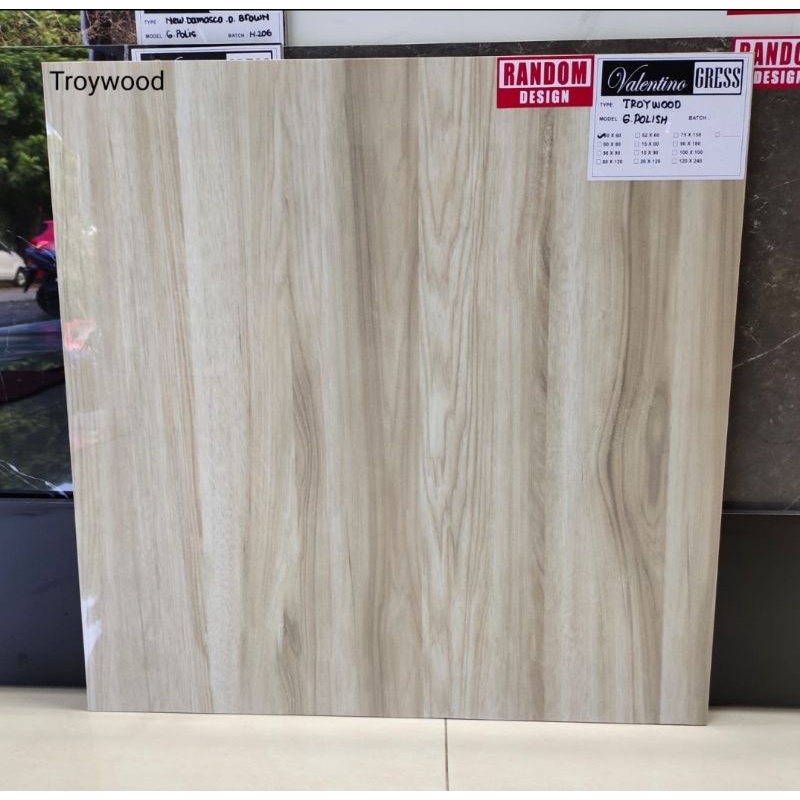 GRANITE LANTAI 60X60 TRAYWOOD / VALENTINO GRESS/ GLOSSY  / VALENTINO GRESS