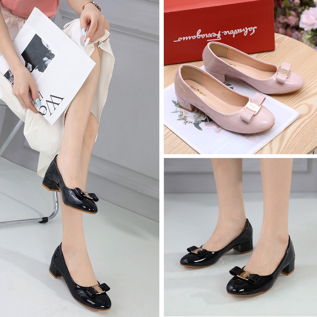 SEPATU WANITA HEELS PLATFORM SHOES 999