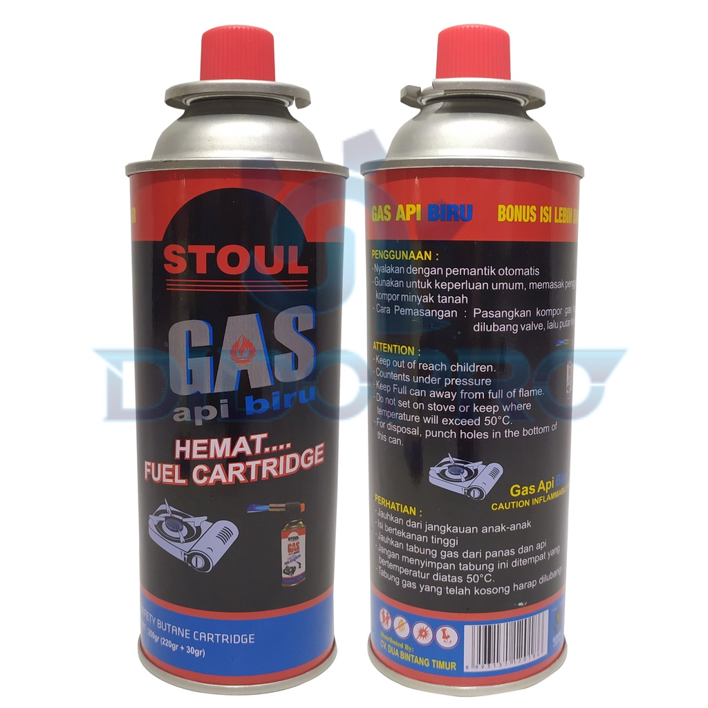 STOUL Tabung Gas Hi-Cook Mini Refill Kompor Gas Masak Portable Api Biru