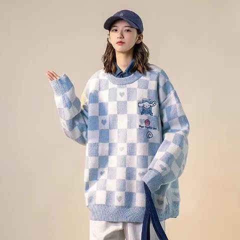 IMPORT SANRIO KIDS WOMAN KNIT SWEATER OVERSIZED JAPAN KOREAN STYLE BAJU HANGAT JAKET RAJUT WANITA MUSIM DINGIN