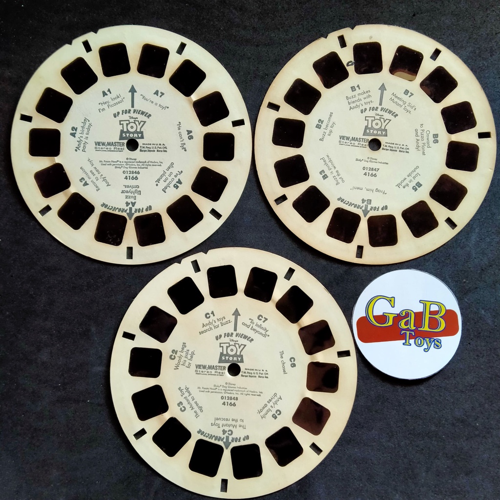 Kaset Reels Film ViewMaster View Master Toy Story Vintage