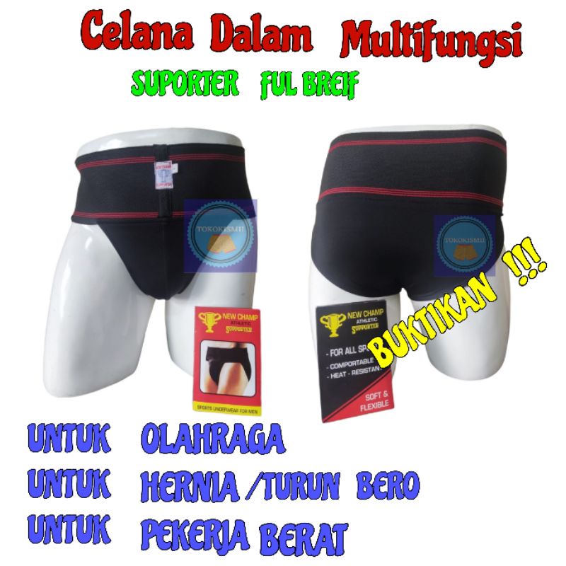 CELANA TURUN BEROK FUL BRIEF CELANA DALAM OLAHRAGA FUNGSI MENCEGAH TURUN BERO/CELANA HERNIA DEWASA/CEALANA PRIA DEWASA/CELANA WANITA/CALANA HERNIA