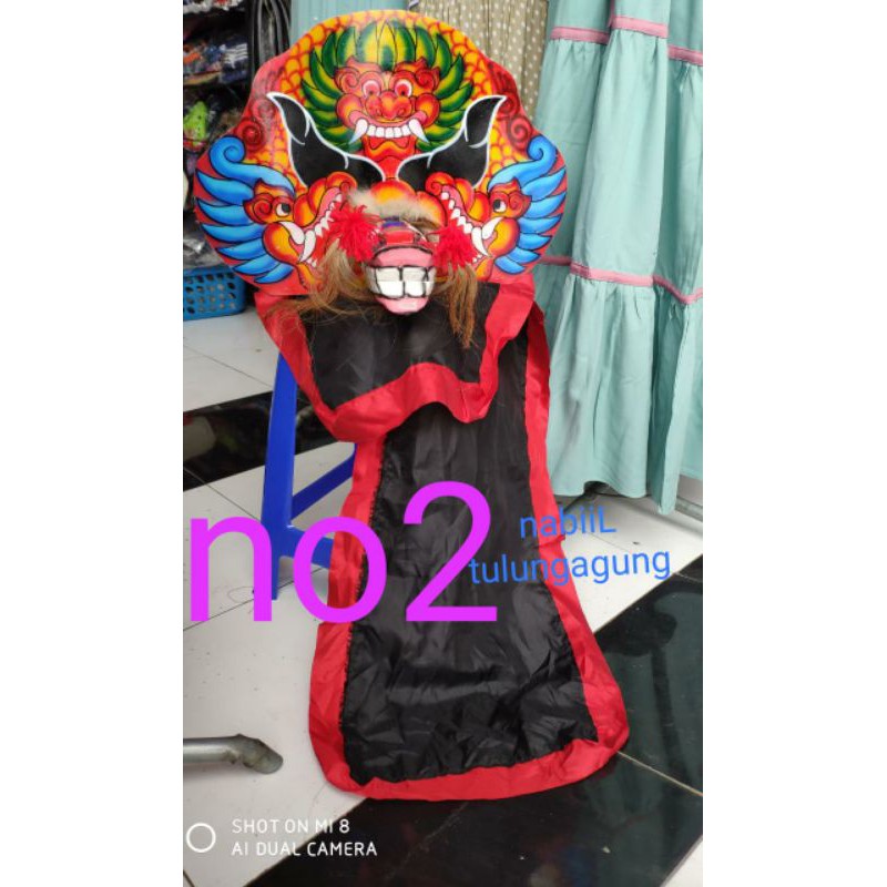 barongan kayu anak no 123 ada gondel dan gongseng klinting. kuningan