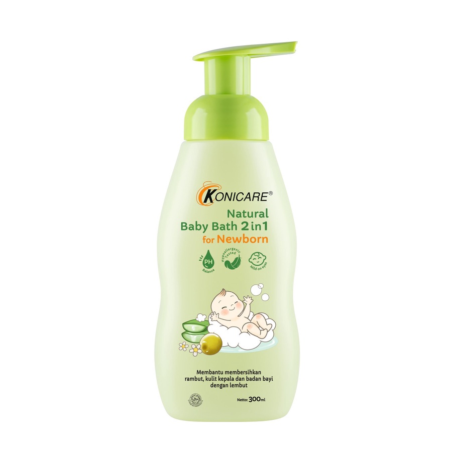 KONICARE Natural Baby Bath 2in1 for Newborn 300ml