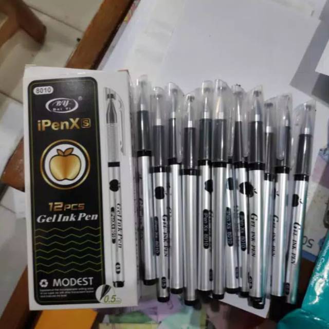 BALLPOINT GEL INK HITAM / PULPEN INK MURAH