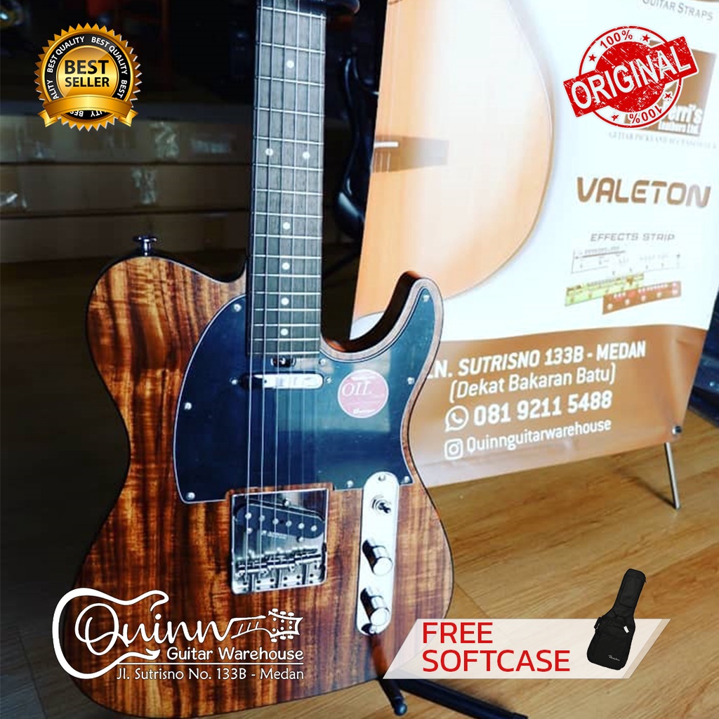 Gitar Elektrik BACCHUS KOA JEPANG TELECASTER dgn Gigbag
