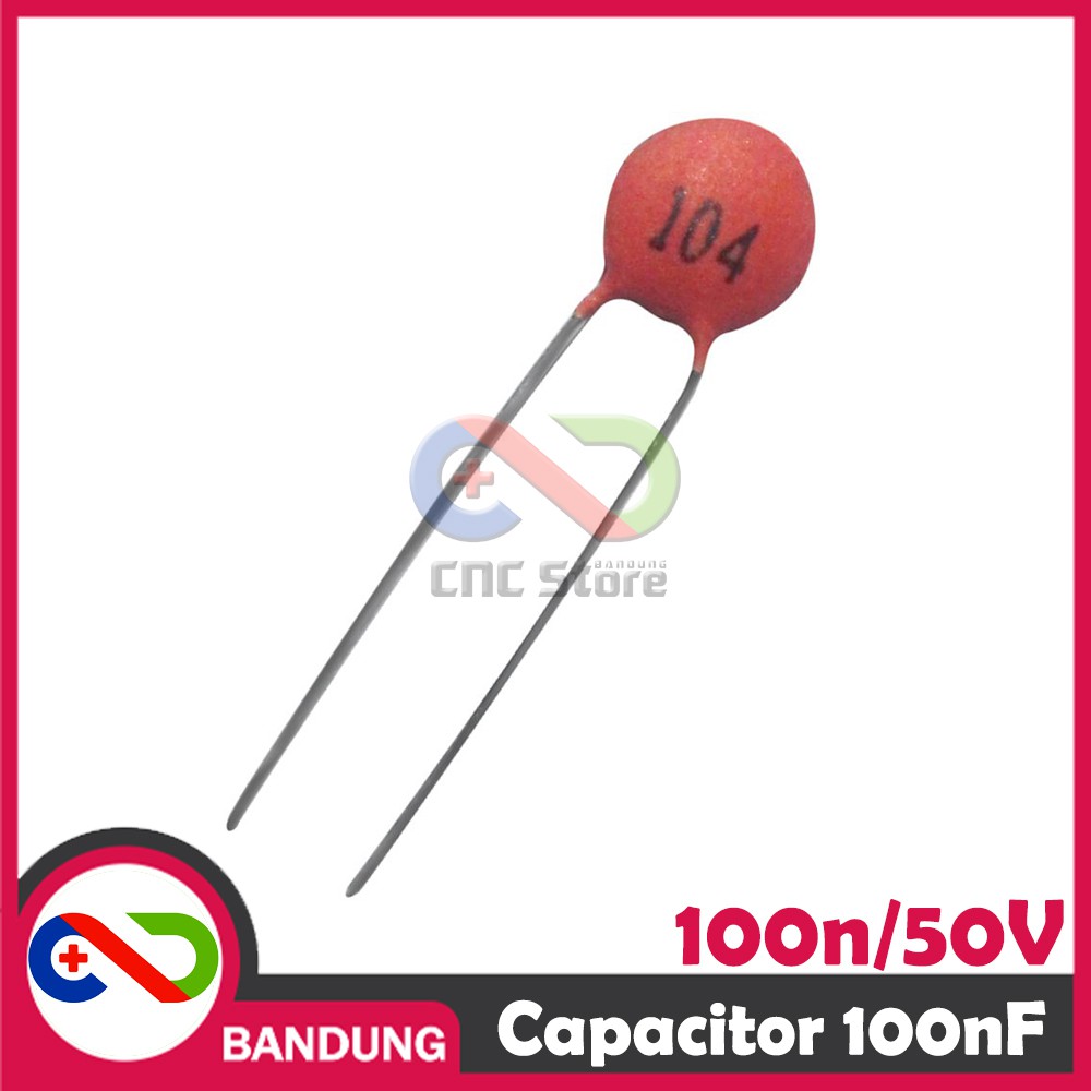 10PCS CAPACITOR CERAMIC KAPASITOR KERAMIK 100NF 104 0.1uF 50V 10pcs