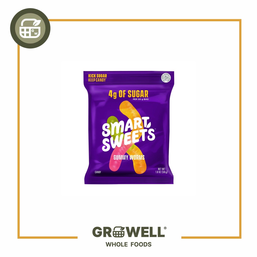 

Smart Sweets Gummy Worms 50Gr