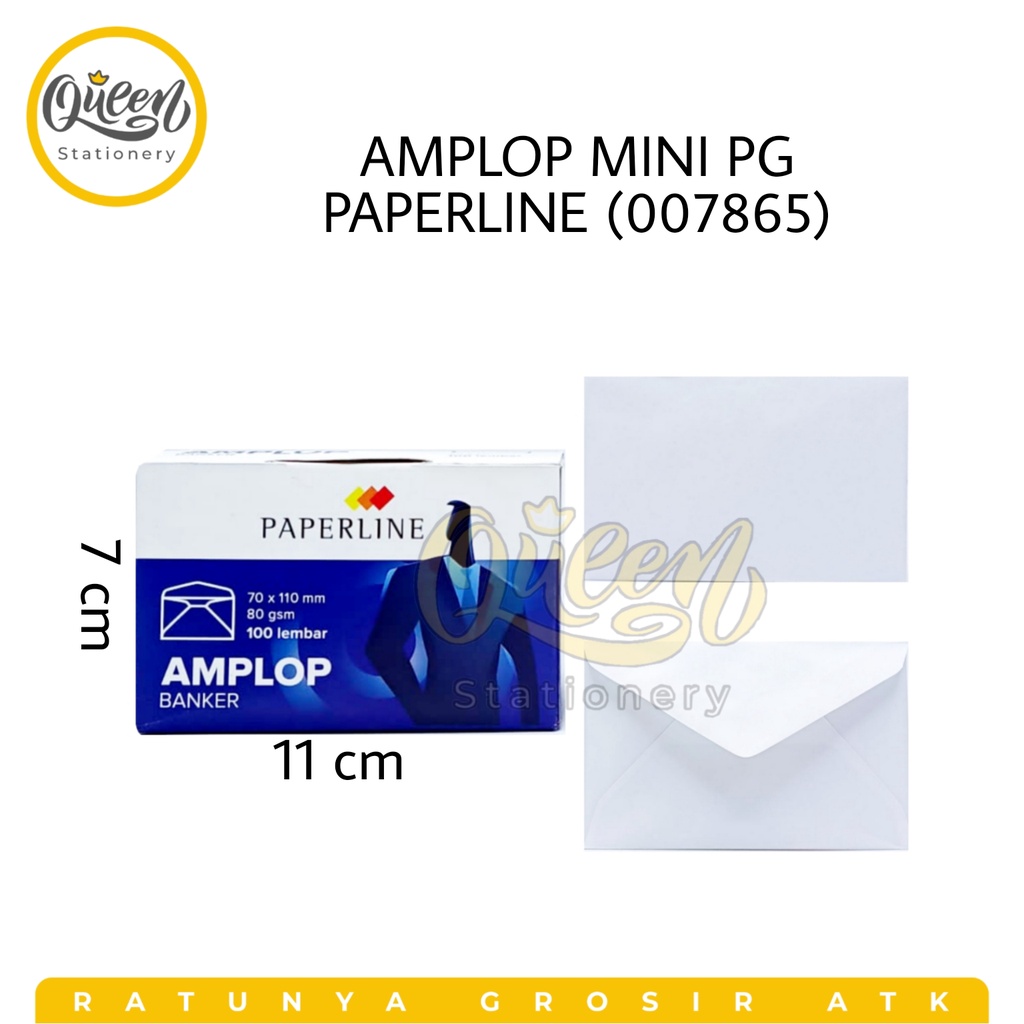

1 PAK (100 LEMBAR) AMPLOP MINI PG PAPERLINE / AMPLOP PUTIH / AMPLOP KONDANGAN / AMPLOP UANG / AMPLOP KECIL (007865)