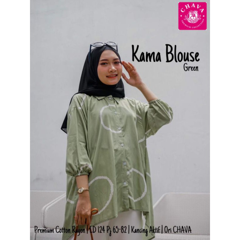 Blouse Bahan Rayon Viscose Terbaru Blouse Warna Hijau Blouse Warna Grey KAMA BLOUSE