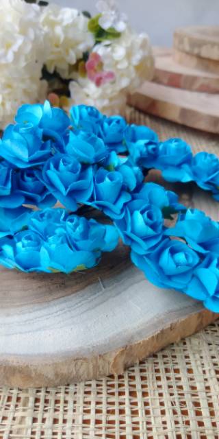 12 Pcs bunga mawar Kertas bahan mahar dan bahan scrapbook Mahar craft Hiasan Mahar / Aksesoris Mahar