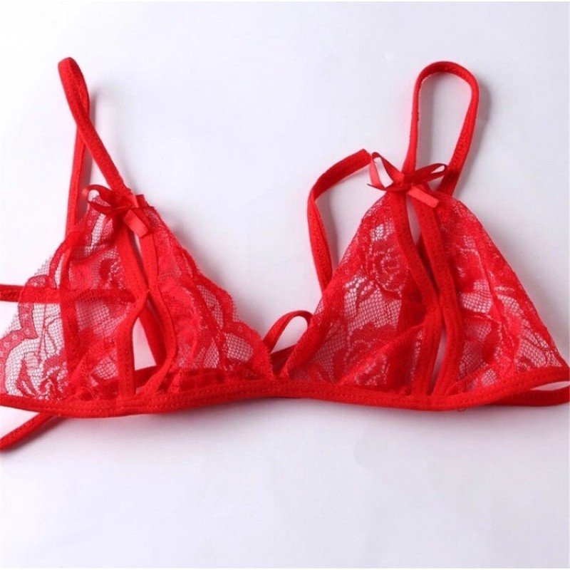 Terbaru Pakaian Wanita Underwear Bra Set Transparant Underwear Sexy Braset