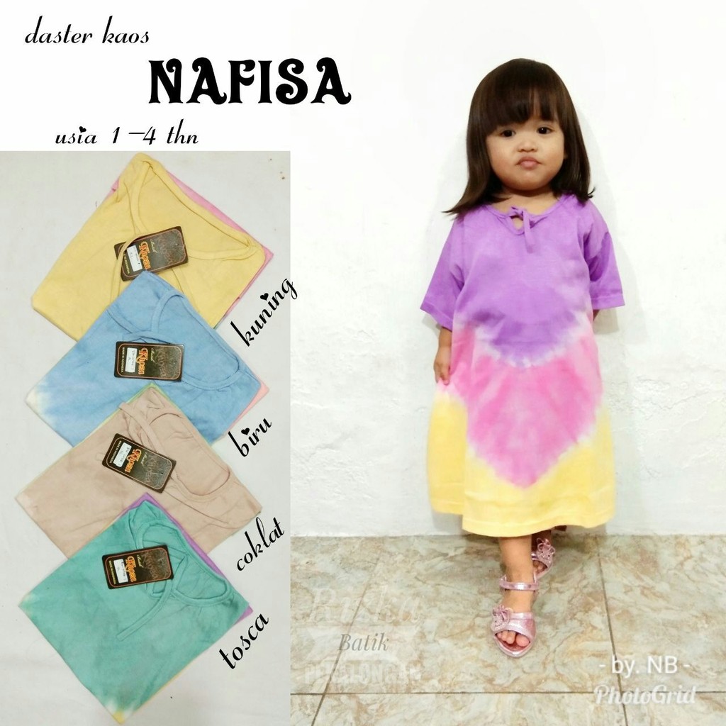 Daster Anak usia 2-3 thn Bahan Kaos Super Batik Pekalongan