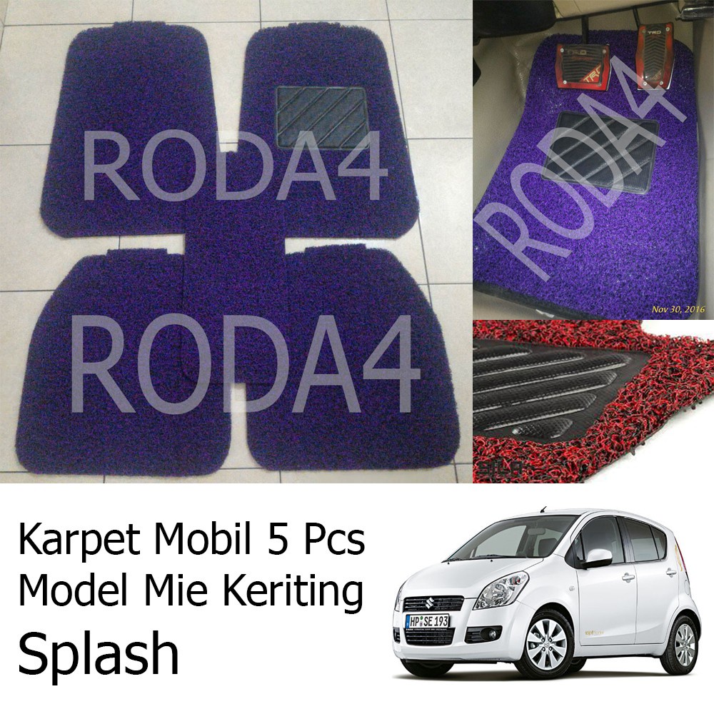 Karpet Mobil / Car Carpet / Floor Mats Universal Model Mie Keriting Splash