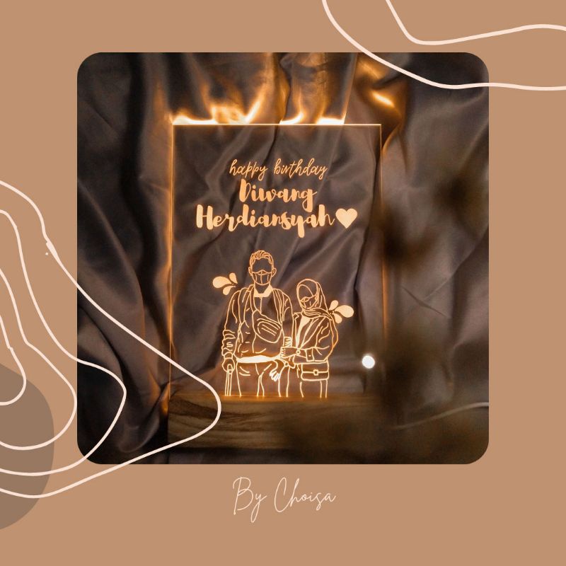 AKRILIK A5 + LED CUSTOM