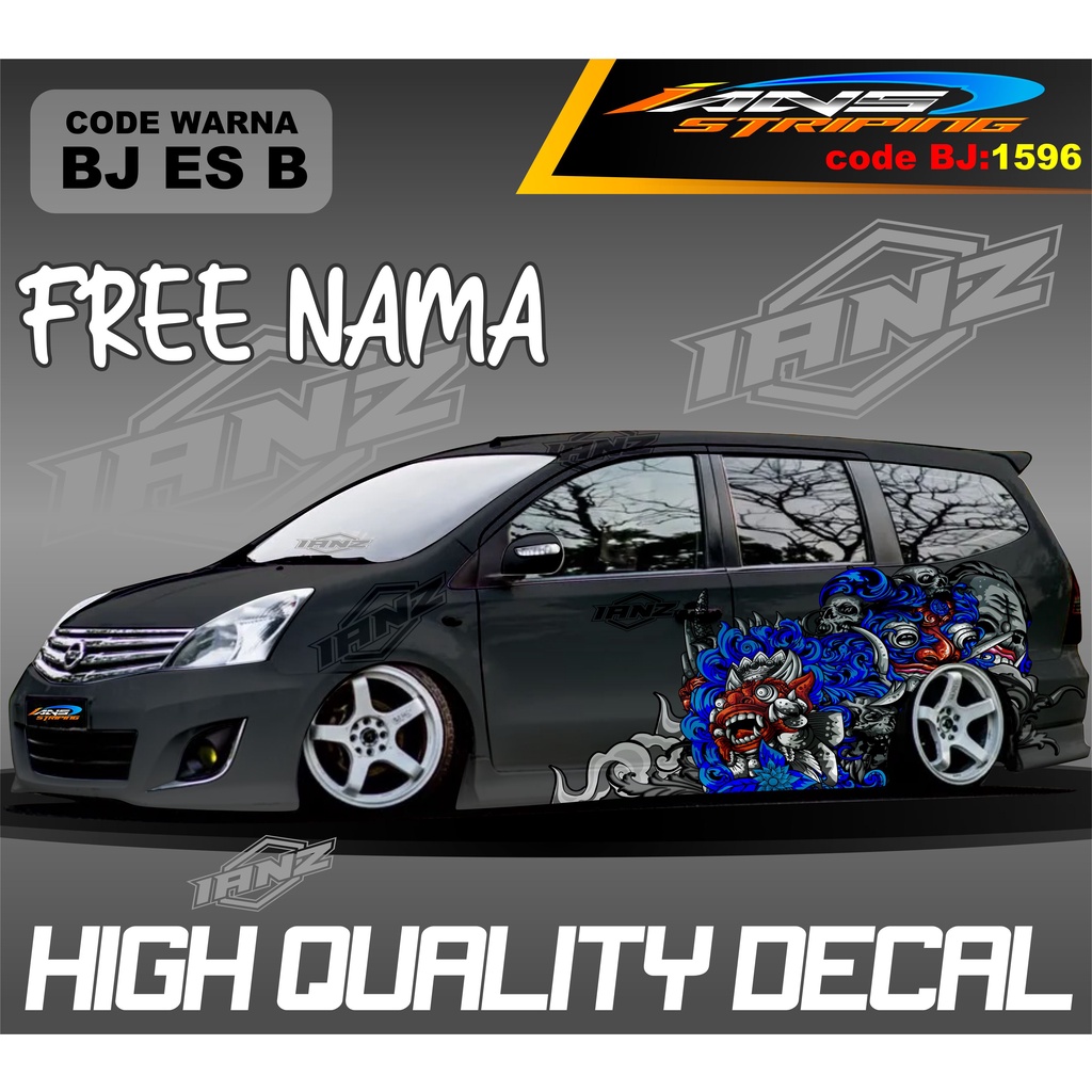 STIKER VARIASI MOBIL GRAND LIVINA / STIKER MOBIL TERIOS XPANDER NEW DESAIN / VARIASI STIKER MOBIL AVANZA XENIA