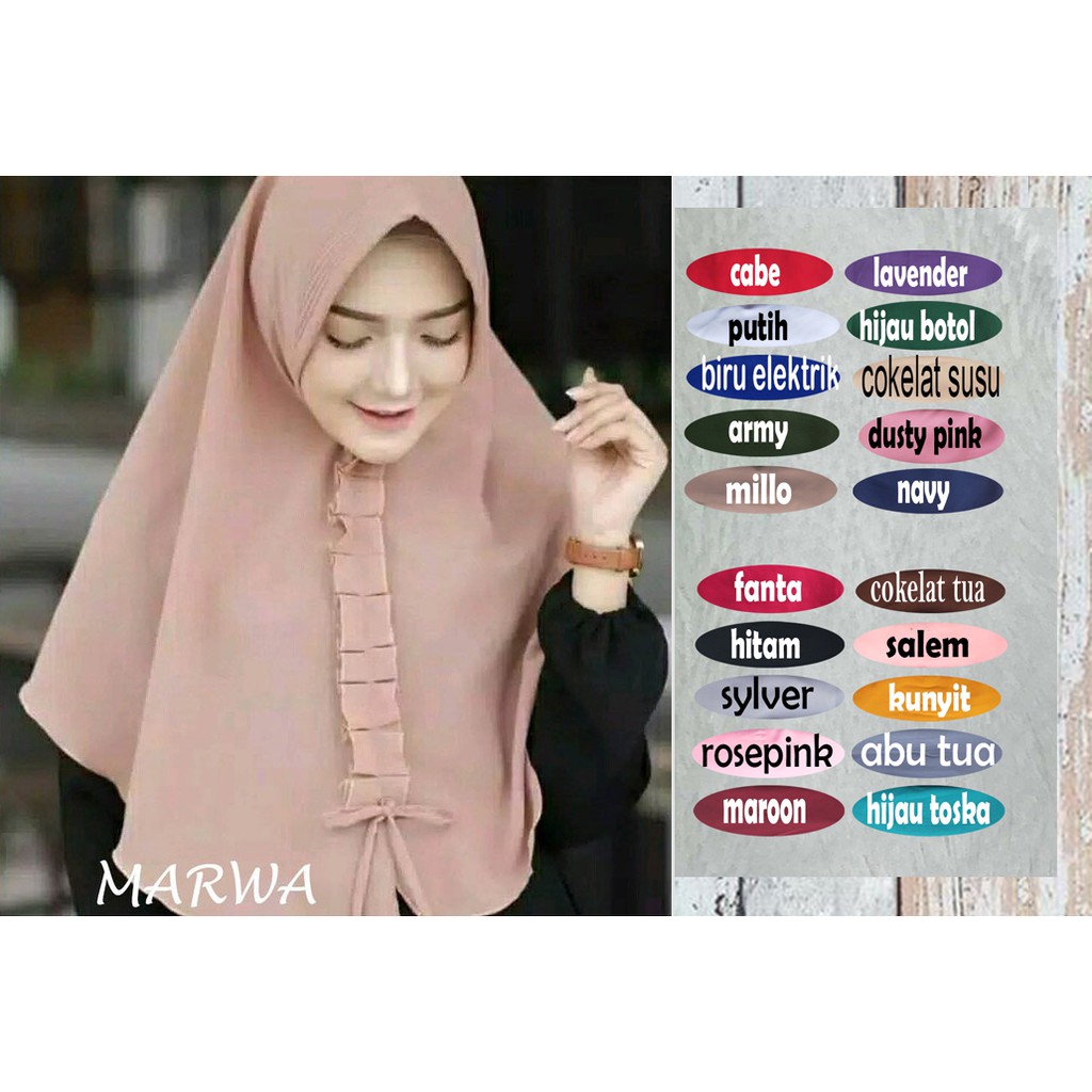 KHIMAR PITA MARWA VERRIL DIAMOND ITALIANO TERMURAH GROSIR